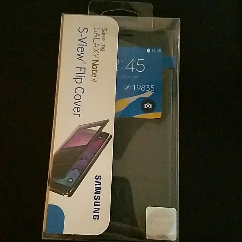 NEW☆Samsung S-View Flip Cover Note 4